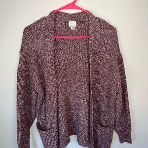 a new day Maroon Knit Cardigan